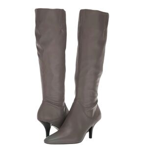 Franco Sarto Women’s Lyla Synthetic Knee High Boots in Grey NIB